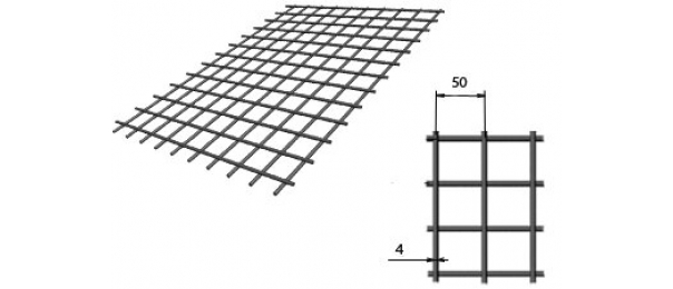 Сетка сварная (дорожная) 50х50х4мм 1х2м купить с доставкой в Новоселках